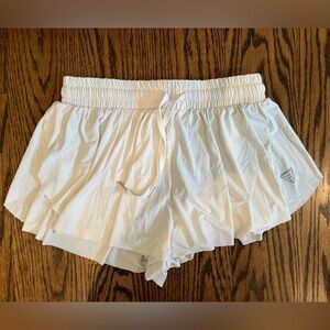 White Amazon Athletic Shorts